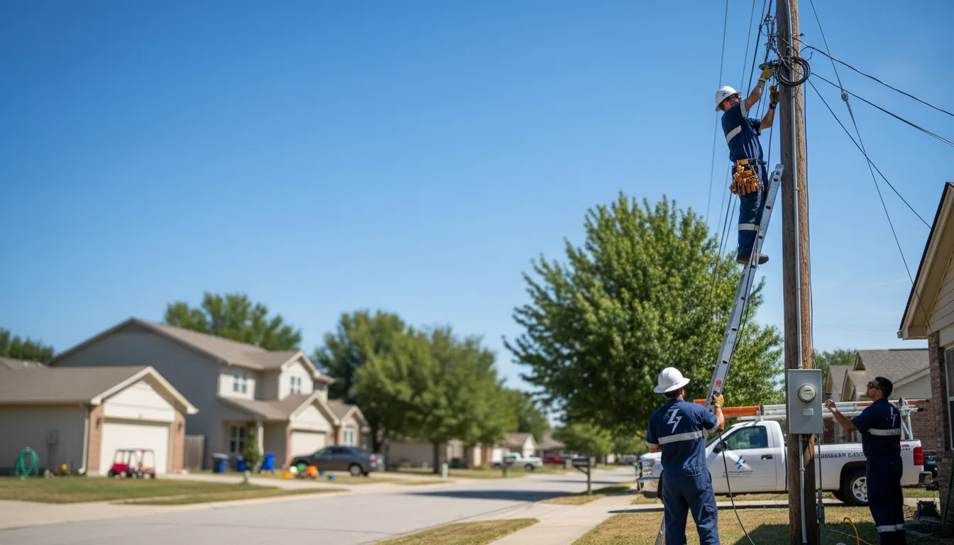 Residential electrician providing installation services in La Grange, MO
